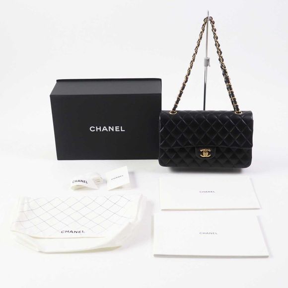 CHANEL A01112 Matelasse 25 Lambskin Random Serial Double Flap Double Chain - Picture 2 of 16